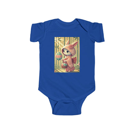 Geisha Kitten’s Easter Stroll Infant Fine Jersey Bodysuit