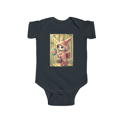 Geisha Kitten’s Easter Stroll Infant Fine Jersey Bodysuit
