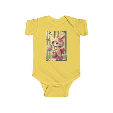 Geisha Kitten’s Easter Stroll Infant Fine Jersey Bodysuit