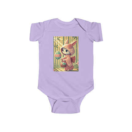Geisha Kitten’s Easter Stroll Infant Fine Jersey Bodysuit
