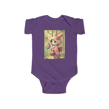 Geisha Kitten’s Easter Stroll Infant Fine Jersey Bodysuit