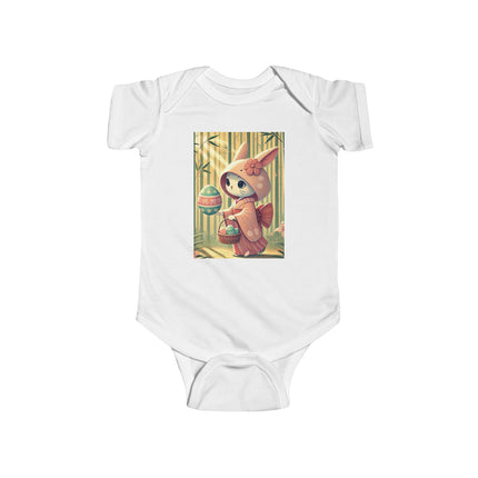 Geisha Kitten’s Easter Stroll Infant Fine Jersey Bodysuit