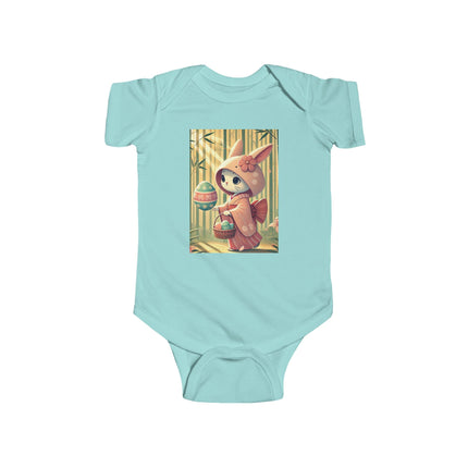 Geisha Kitten’s Easter Stroll Infant Fine Jersey Bodysuit