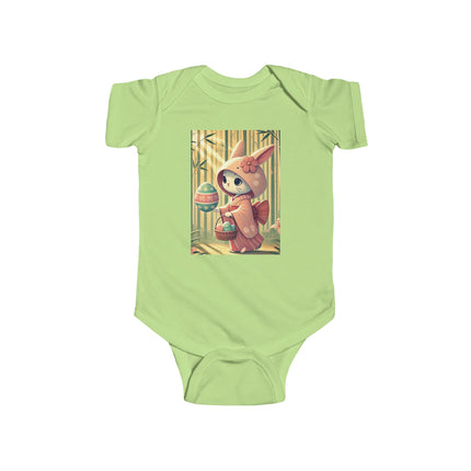 Geisha Kitten’s Easter Stroll Infant Fine Jersey Bodysuit