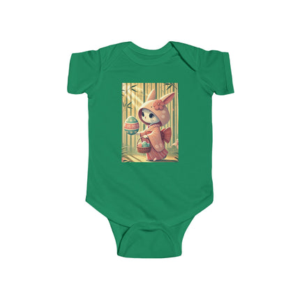 Geisha Kitten’s Easter Stroll Infant Fine Jersey Bodysuit