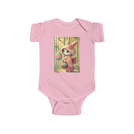Geisha Kitten’s Easter Stroll Infant Fine Jersey Bodysuit