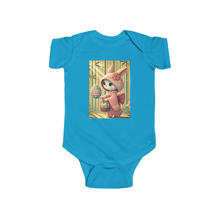 Geisha Kitten’s Easter Stroll Infant Fine Jersey Bodysuit