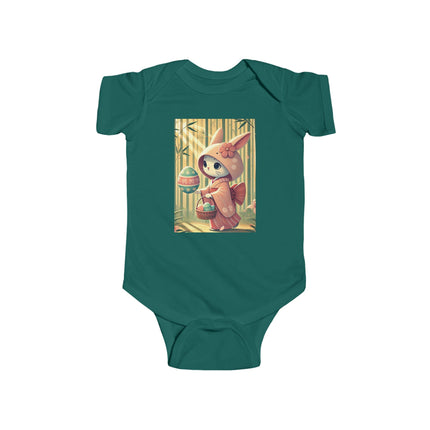 Geisha Kitten’s Easter Stroll Infant Fine Jersey Bodysuit