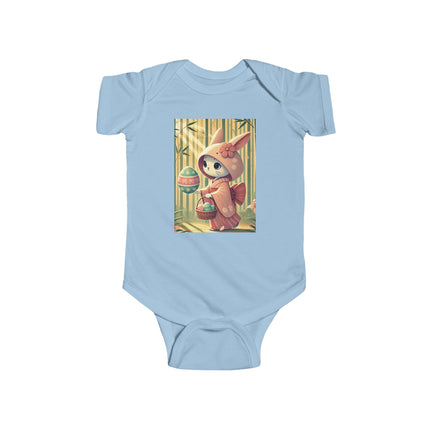 Geisha Kitten’s Easter Stroll Infant Fine Jersey Bodysuit