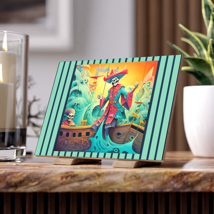 Skeleton Crew of the Misty Seas Ceramic Tile