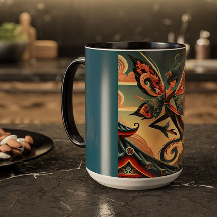 Dragon Fairy of the Temple Colorful Mugs (11oz, 15oz)