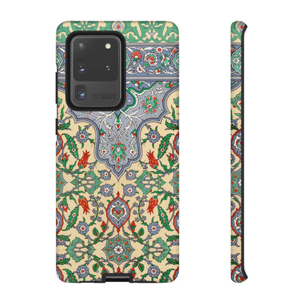 Arabic Art Pattern, Plate by Emile Prisse d’Avennes Phone Cases