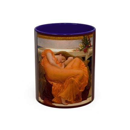 Flaming June by Frederic Leighton Colorful Mugs (11oz, 15oz)