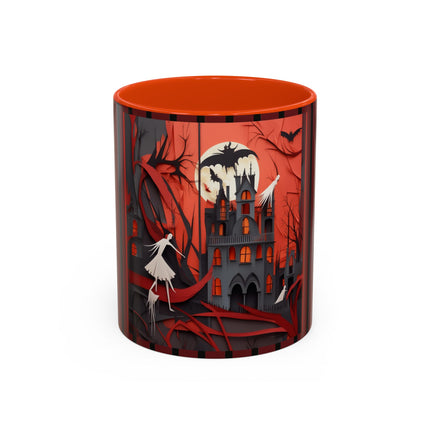 Halloween Night Scene Colorful Mugs (11oz, 15oz)