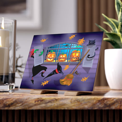 Whimsical Halloween Mischief Ceramic Tile