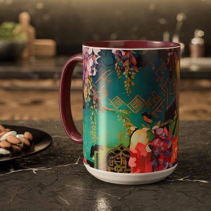 Golden Wisteria Symphony Colorful Mugs (11oz, 15oz)