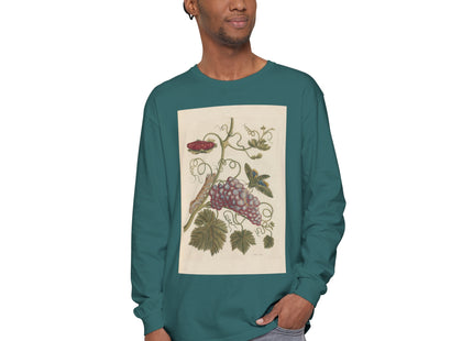 Botanical Pl.49 by Maria Sibylla Garment-dyed Long Sleeve T-Shirt