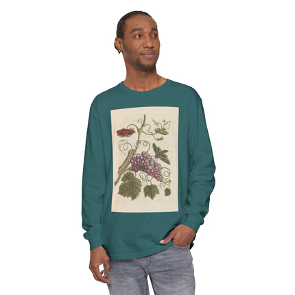 Botanical Pl.49 by Maria Sibylla Garment-dyed Long Sleeve T-Shirt