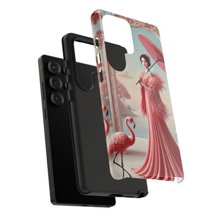 Petals, Porcelain, and Flamingos Phone Cases