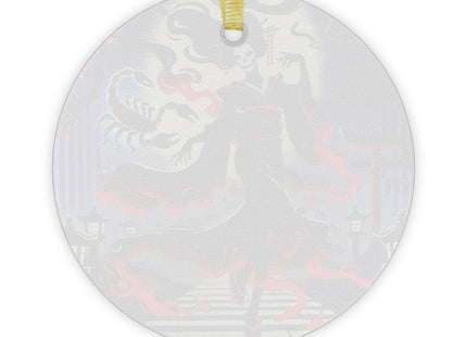 Halloween Sorceress Glass Ornament