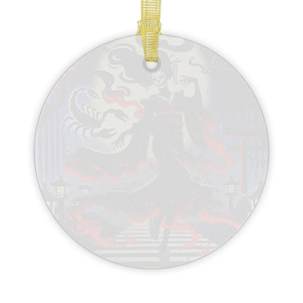 Halloween Sorceress Glass Ornament