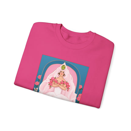 August & Peridot (from the Gem Series) by Sofia Chiostri Unisex Heavy Blend™ Crewneck Sweatshirt