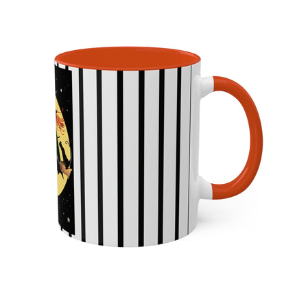 A Witch’s Moonlit Flight Colorful Mugs, 11oz