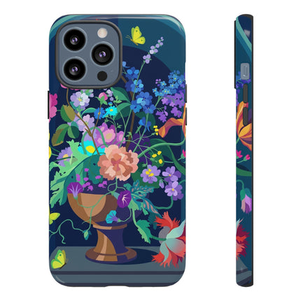 Midnight Floral Reverie Phone Case – Vibrant Bloom & Enchanted Beauty