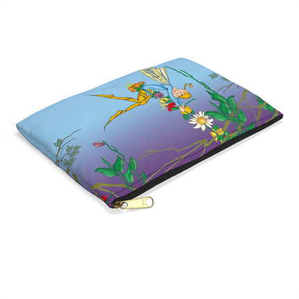 A Fairy’s Delight Accessory Pouch – Art Deco Whimsy & Floral Grace