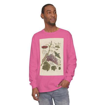 Botanical Pl.49 by Maria Sibylla Garment-dyed Long Sleeve T-Shirt