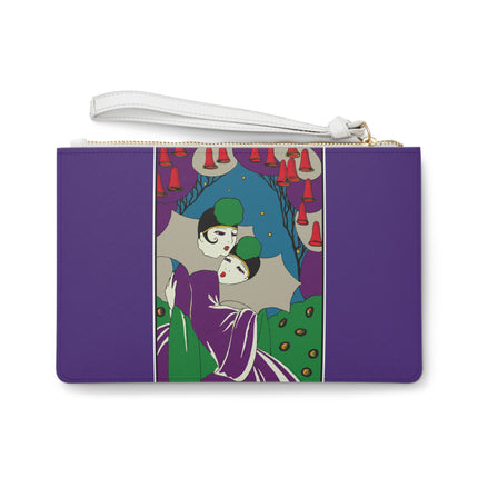 Two Pierrots Clutch Bag