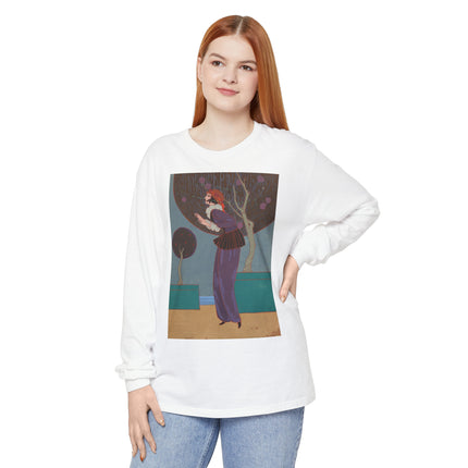 Les Lucioles by Charles Martin Garment-dyed Long Sleeve T-Shirt