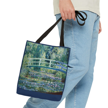 Water Lilies and Japanese Bridge by Claude Monet Tote Bag (AOP)