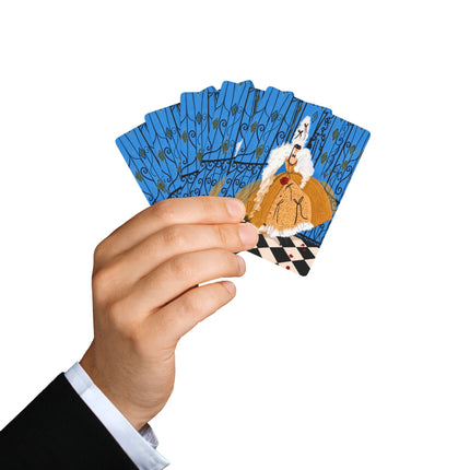 🎭🌹 The Lady At The Masquerade Gates Playing Cards – Art Deco Fashion Illustration