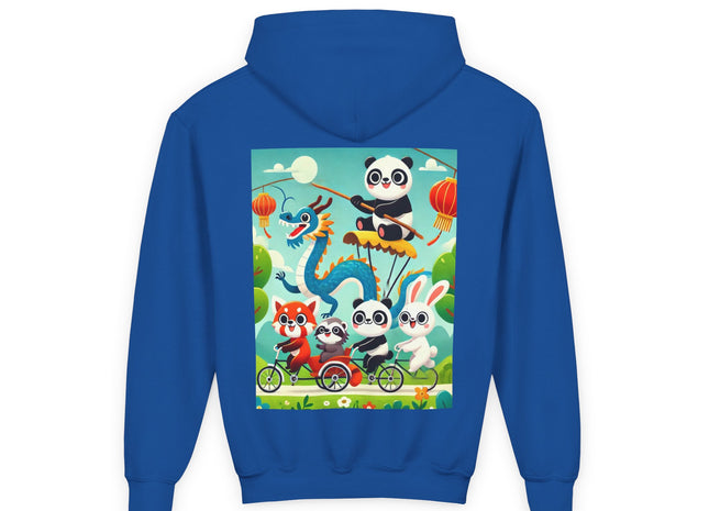 Rolling Along Together Youth Heavy Blend Hooded Sweatshirt
