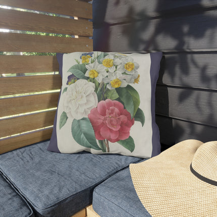 Choix des plus belles fleurs, Plate 015 by Pierre Joseph Redouté Outdoor Pillows