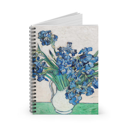 Irises by Vincent Van Gogh Spiral Notebook - Ruled Line