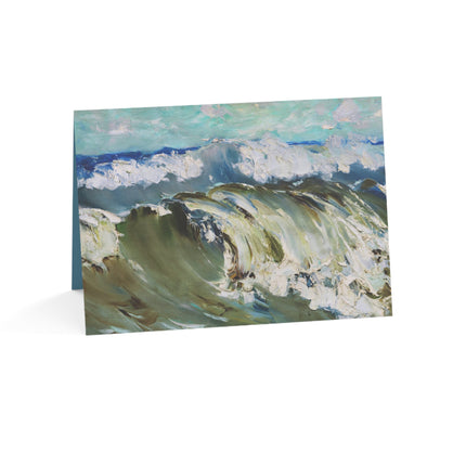 The Wave by Karl Hagemeister Greeting Cards (1, 10, 30, and 50pcs)