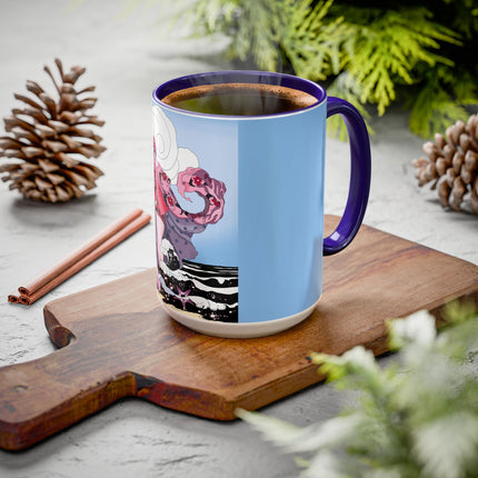 Goddess of the Swirling Sea Colorful Mugs (11oz, 15oz)