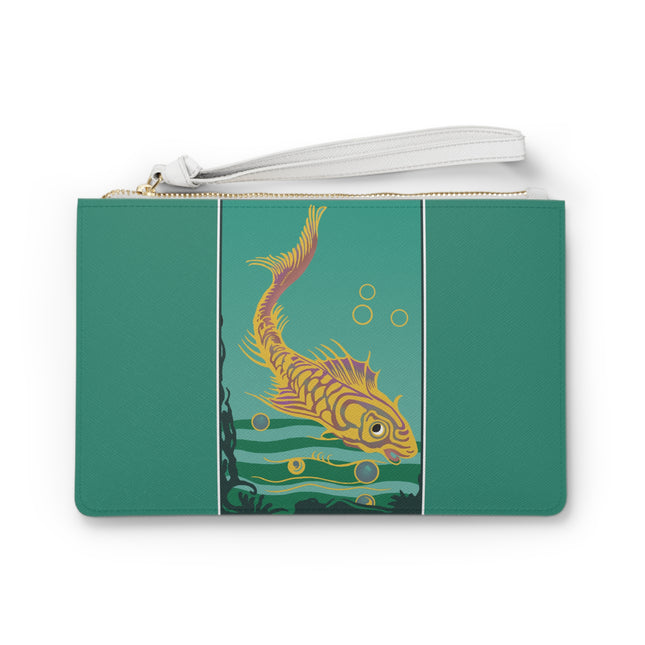 Golden Serenity Clutch Bag