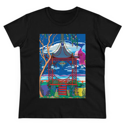 Serene Splendor Women's Midweight Cotton Tee
