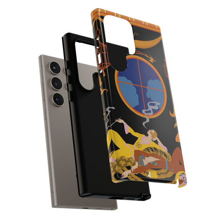 Art Deco Lounge Phone Case – Opulent Smoke & Timeless Glamour