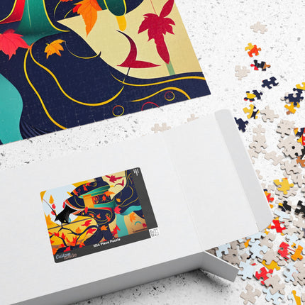 Black Cat in Kimono Puzzle (110, 252, 520, 1014-piece)