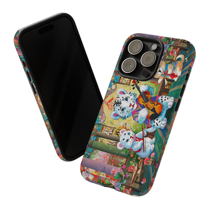 Melodies of the Snow Lion Cub Phone Cases