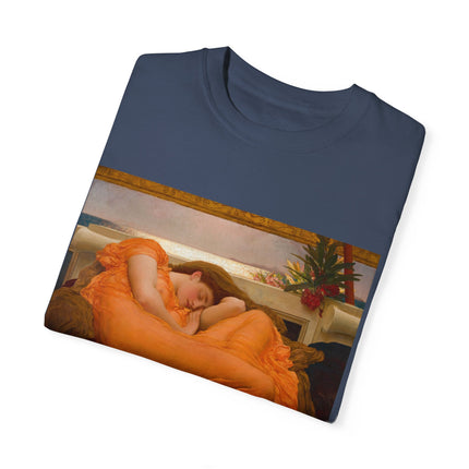 Flaming June by Frederic Leighton Unisex Garment-Dyed T-shirt