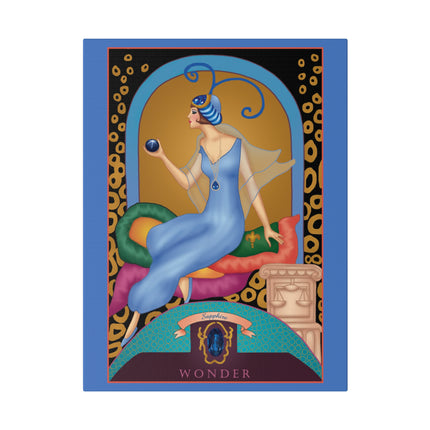 September & Sapphire – Sofia Chiostri’s Celestial Art Deco Canvas