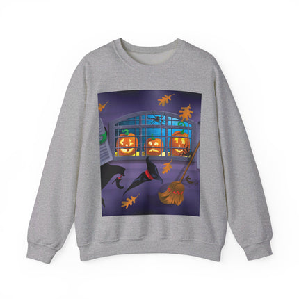 Whimsical Halloween Mischief Unisex Heavy Blend™ Crewneck Sweatshirt