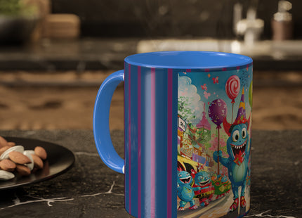 Monster Parade Madness Colorful Mugs, 11oz