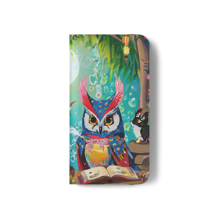🦉✨ Owl's Magical Workshop Flip Case – Enchanted Wisdom & Arcane Wonder