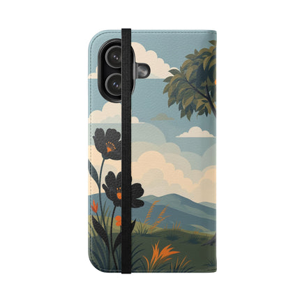 🌳🌺 The Ladies Of The Garden Swing Flip Case – Art Deco Floral Adventure